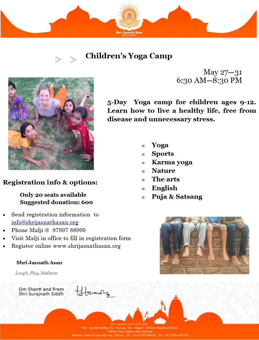 Children yoga camp flyer1