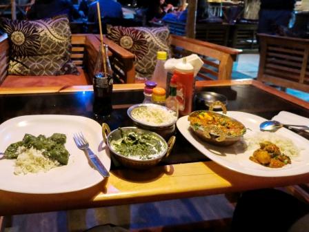 Essen in einem Restaurant in Manali
